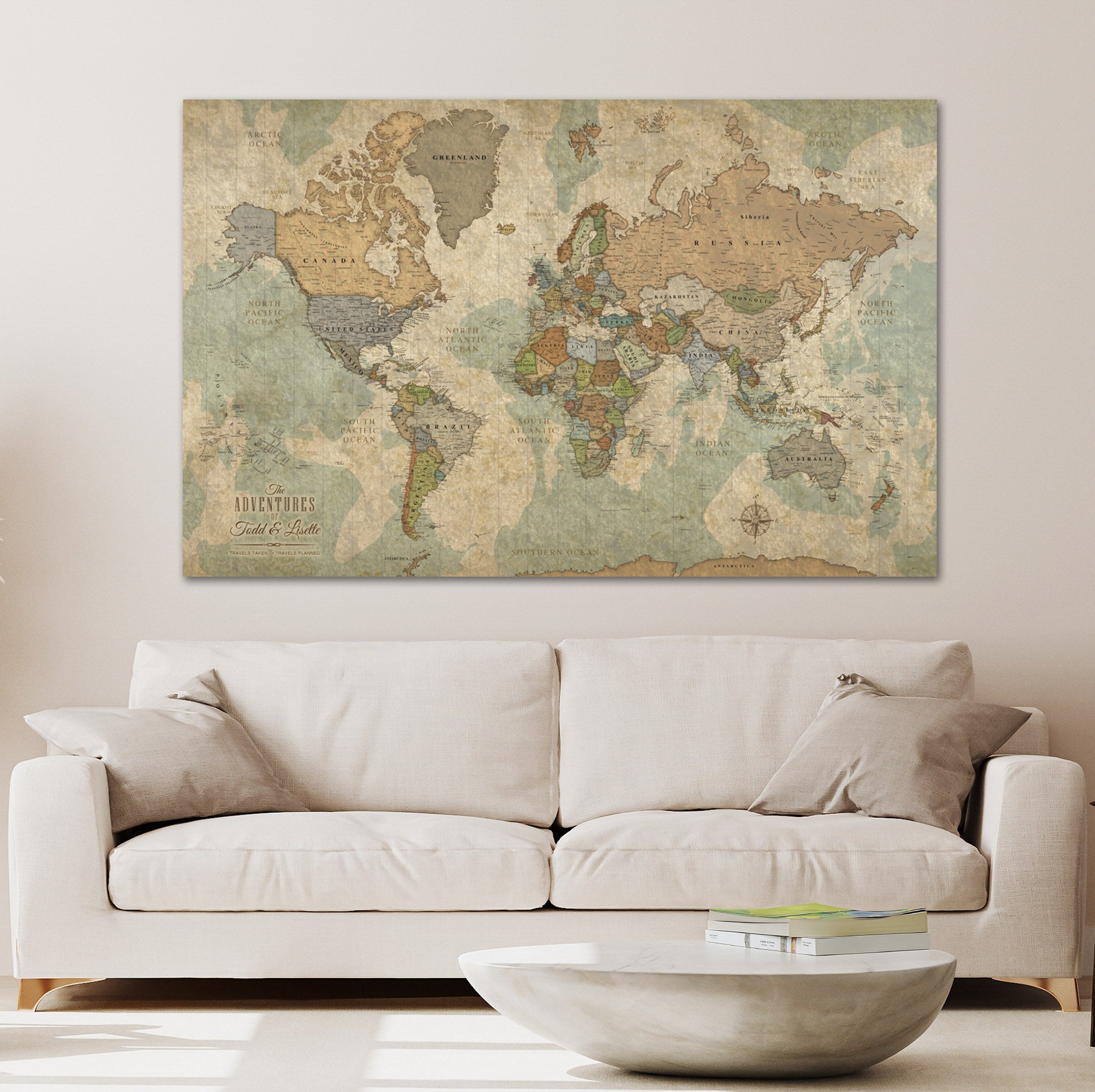 Large World Map Push Pin Colorful Poster Travel Map Print Wall Art World Map Canvas Print Wall Art Pin Canvas Colorful discount Decor For Living Room