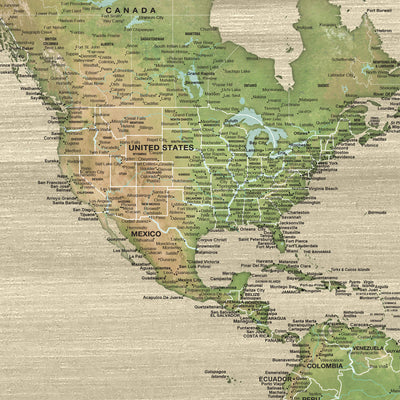 a map of the united states and canada