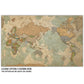 Pacific Centered Push Pin Travel Map - Single Panel