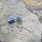 Pacific Centered Push Pin Travel Map - Single Panel