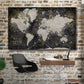 Industrial Detailed Push Pin World Map - 1 Panel