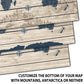 Large Rustic Wood Grain Push Pin World Map Canvas - 3 Panel