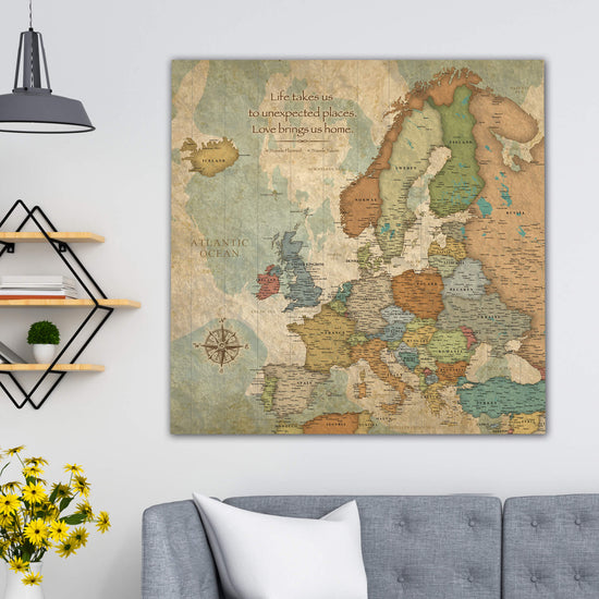  World Travel Map Push Pin on Canvas - Detailed World Map Pin  Board - Travel Destinations Map World Map Wall Art by Pin Adventure map :  Home & Kitchen