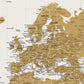 a map of europe with all the major cities