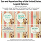 the zoo and aquarium map of the united states