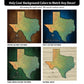 Texas Push Pin Terrain Map