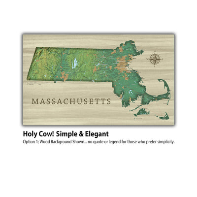 a map of massachusetts with the words, holy cove simple & elegant