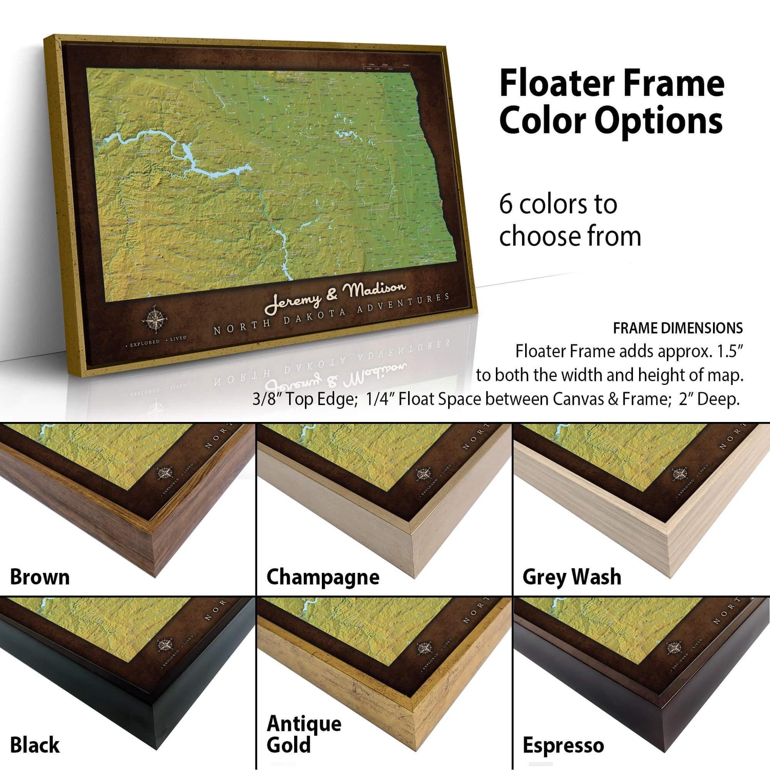 a picture of a wooden frame with a map on it