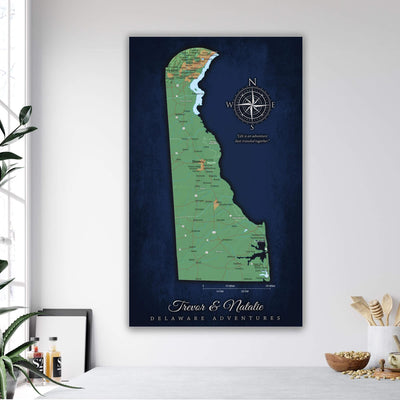 a poster of a map of the state of florida