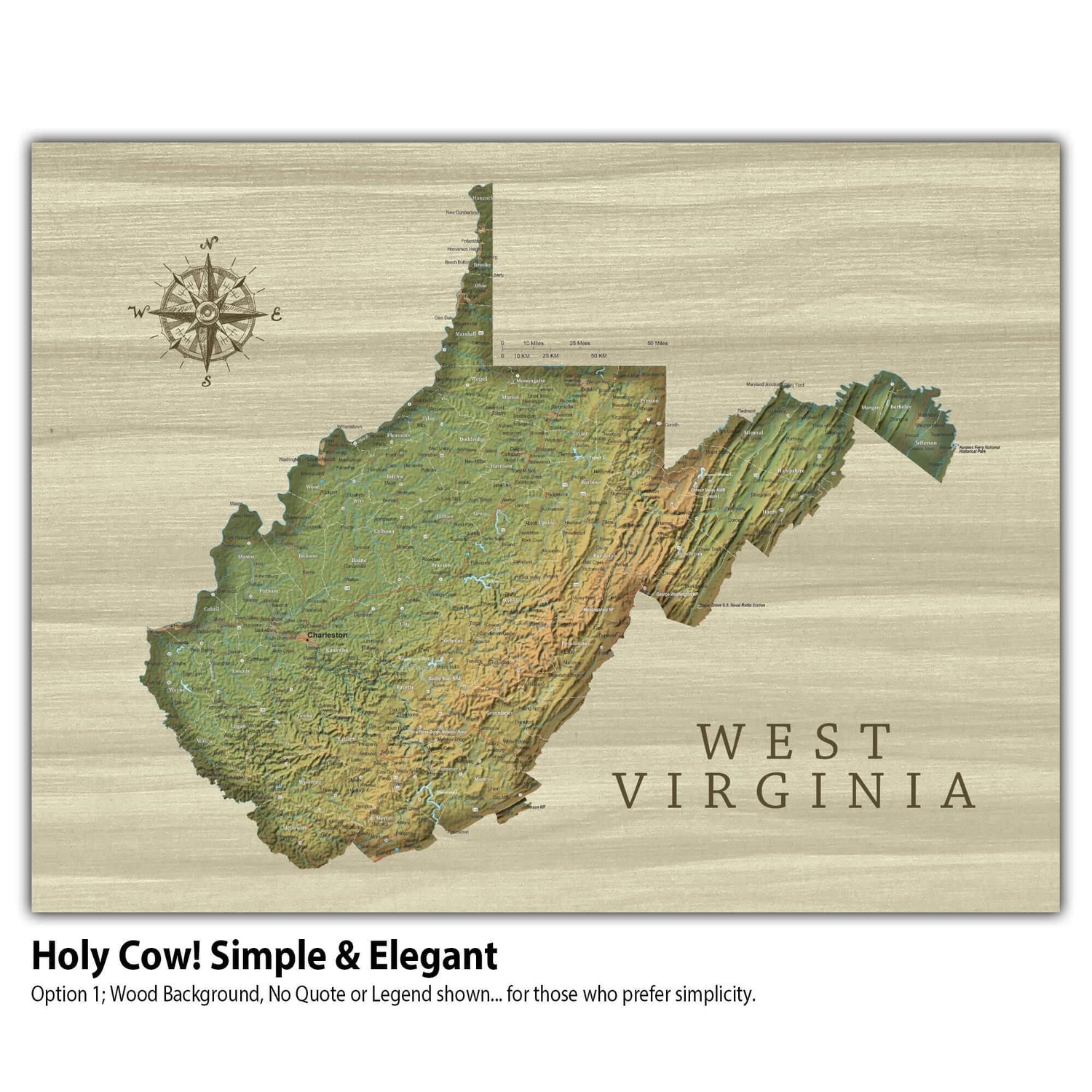 a map of the state of west virginia