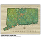 a wooden map of the state of kentucky