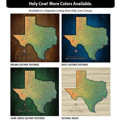 a map of the state of texas with different colors