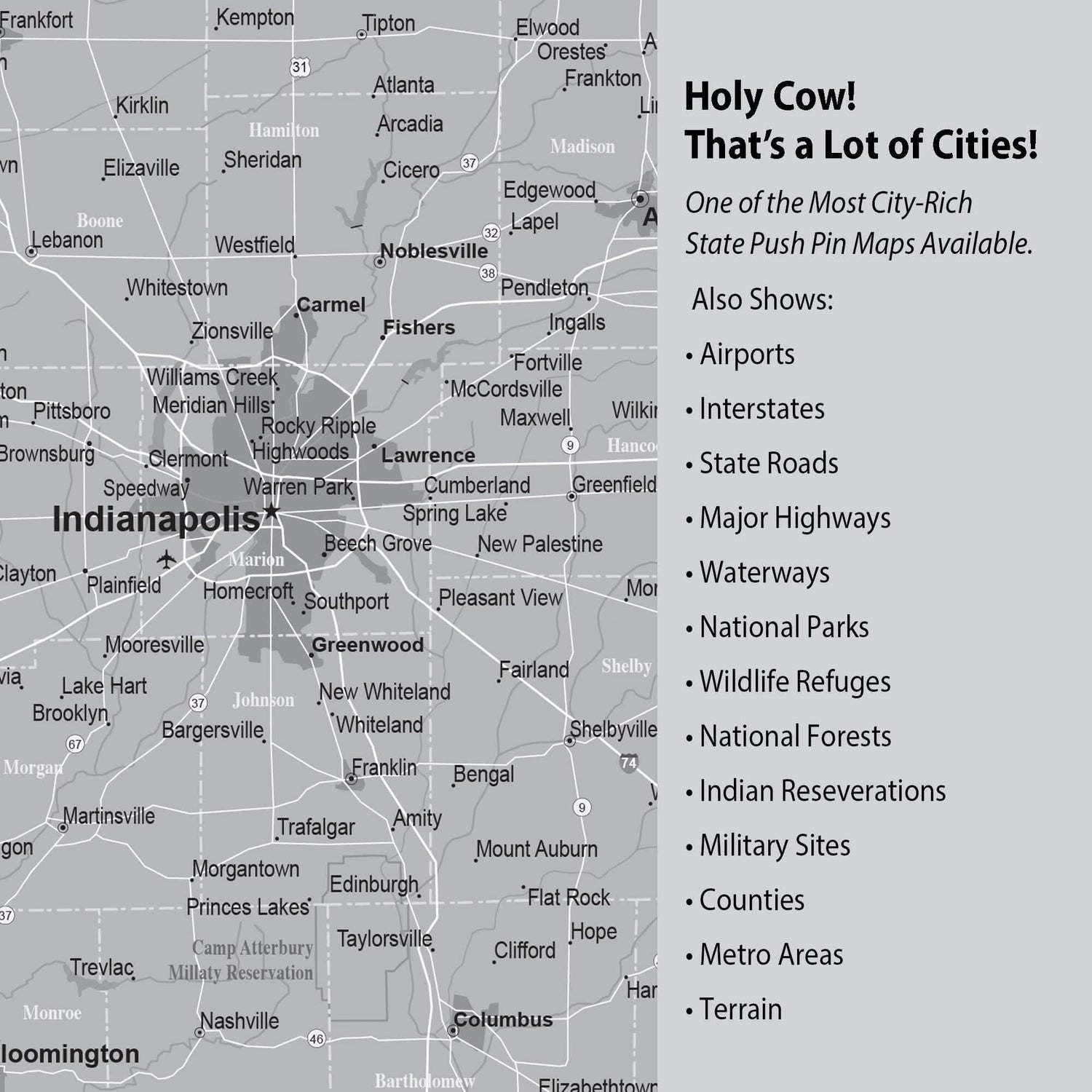 a map of the city of indianapolis