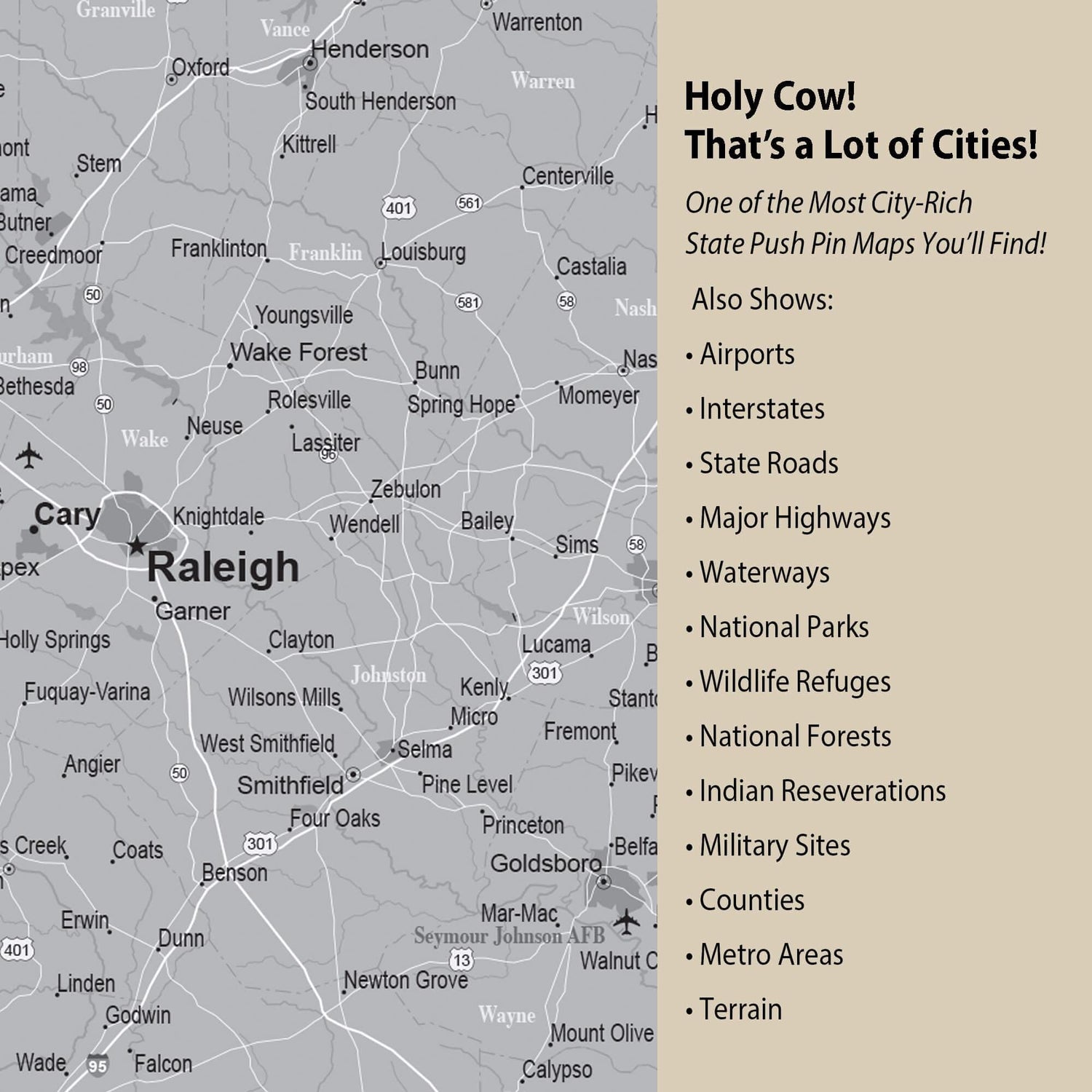 a map of the city of raleigh, north carolina