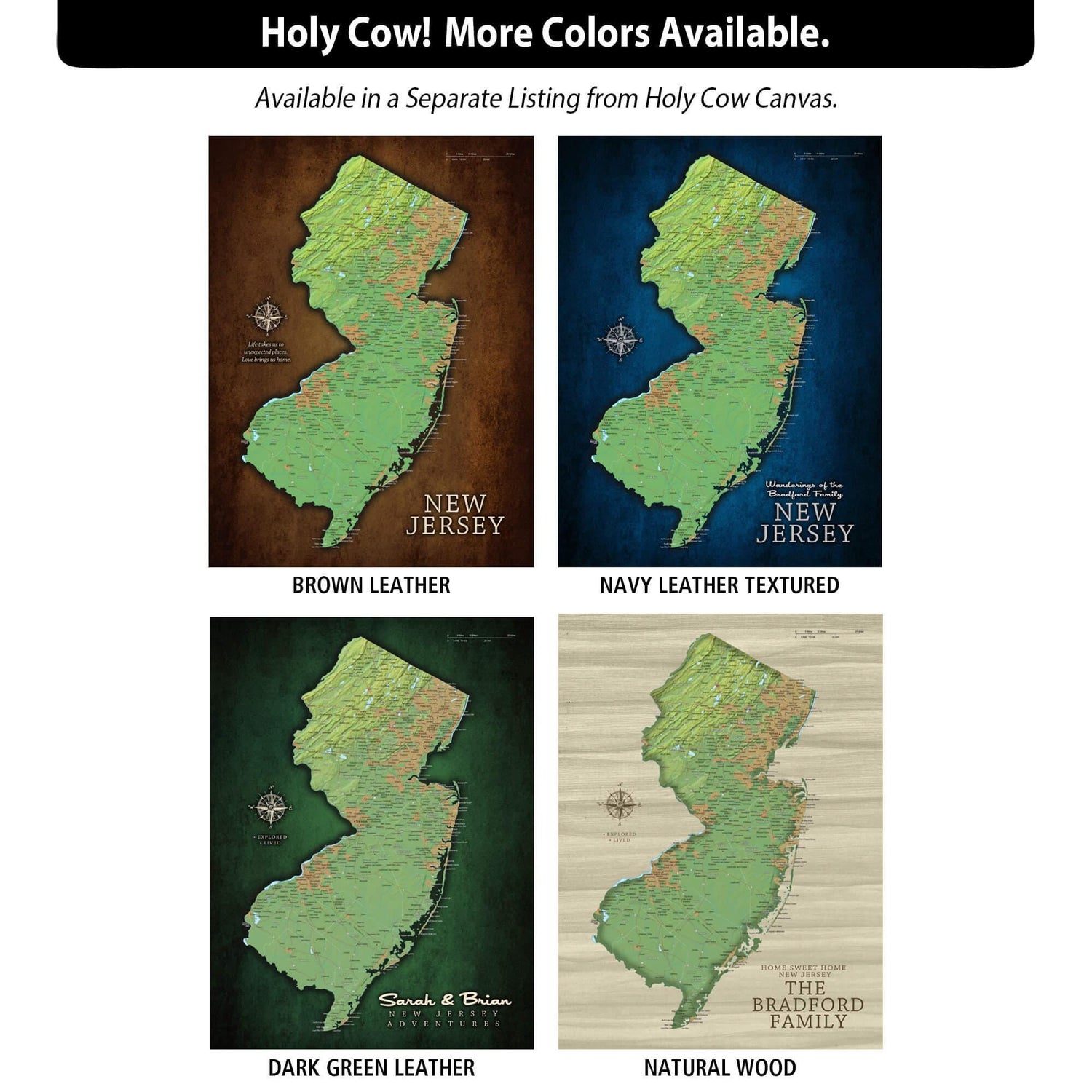 four different maps of new jersey, new jersey, and new jersey