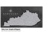 a black and white map of kentucky