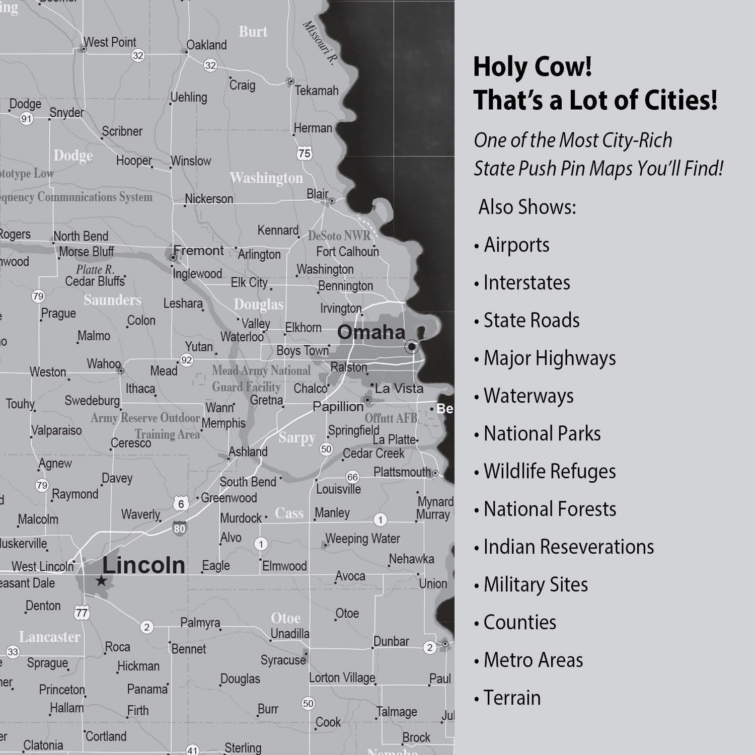 a map of the state of indiana with cities