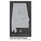 a black and white map of the state of alabama