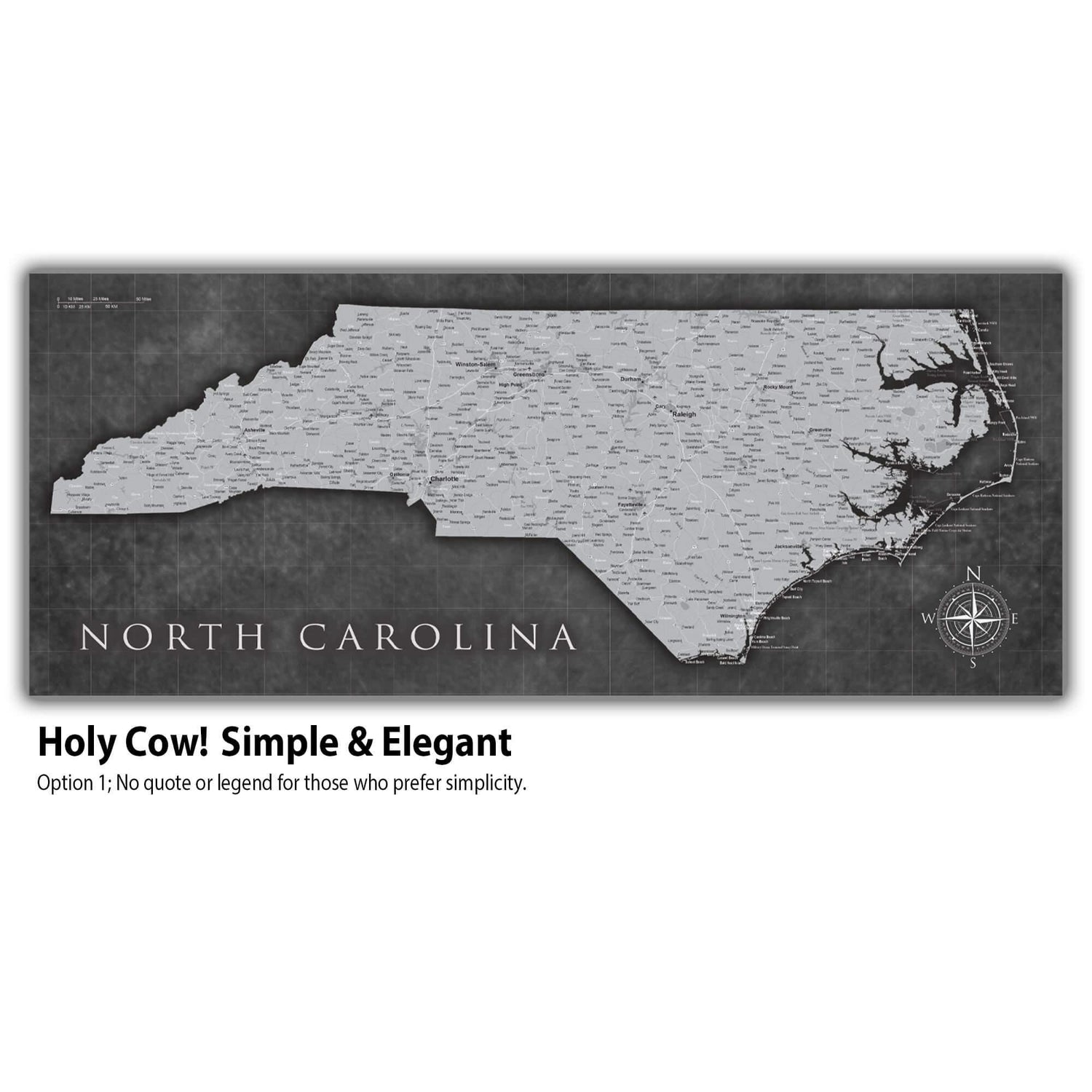 a map of the state of north carolina