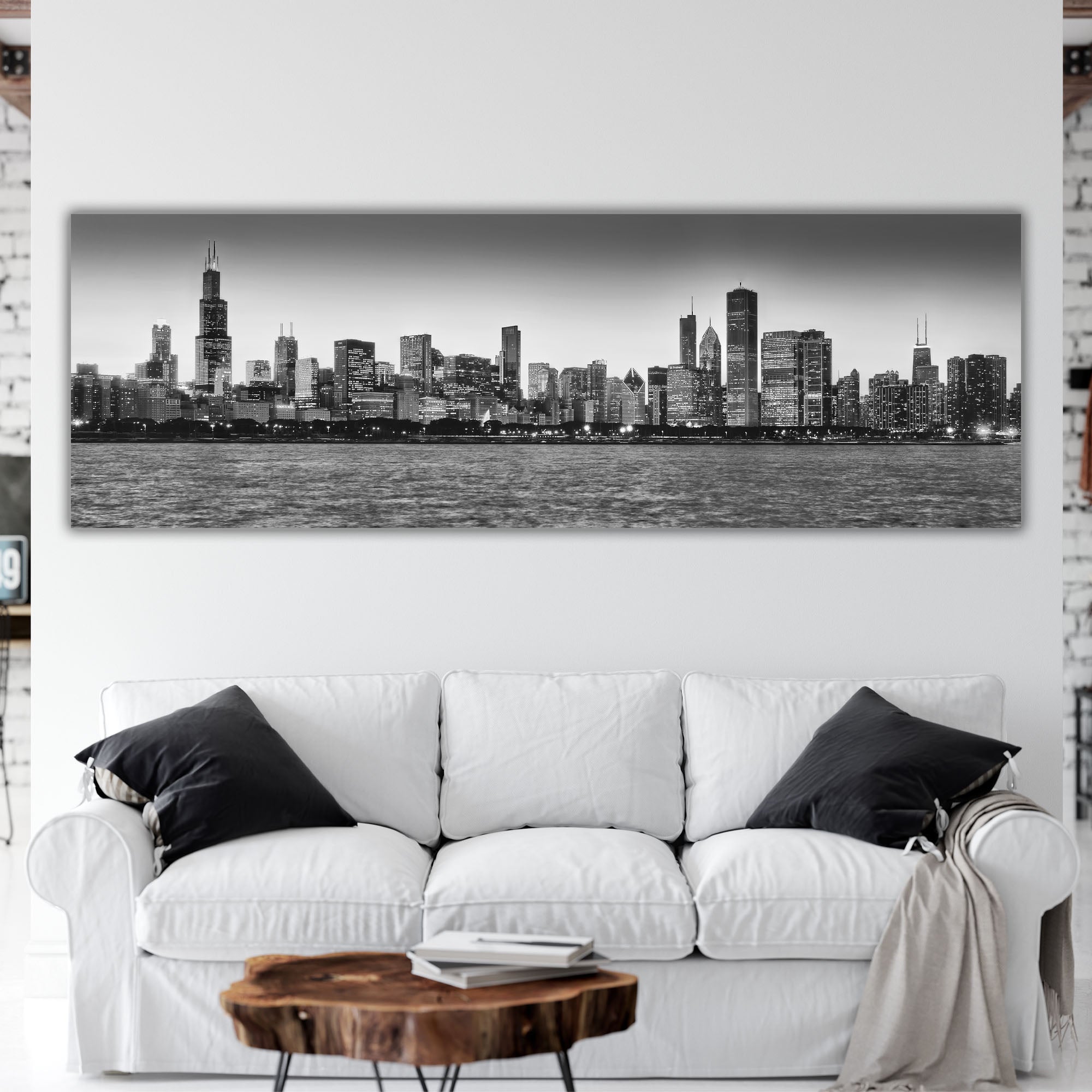 Wall Mural New York City Panorama black & white 