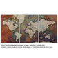 Detailed Collage Push Pin Travel Map - 3 Panel