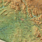 Arizona Push Pin Terrain Map
