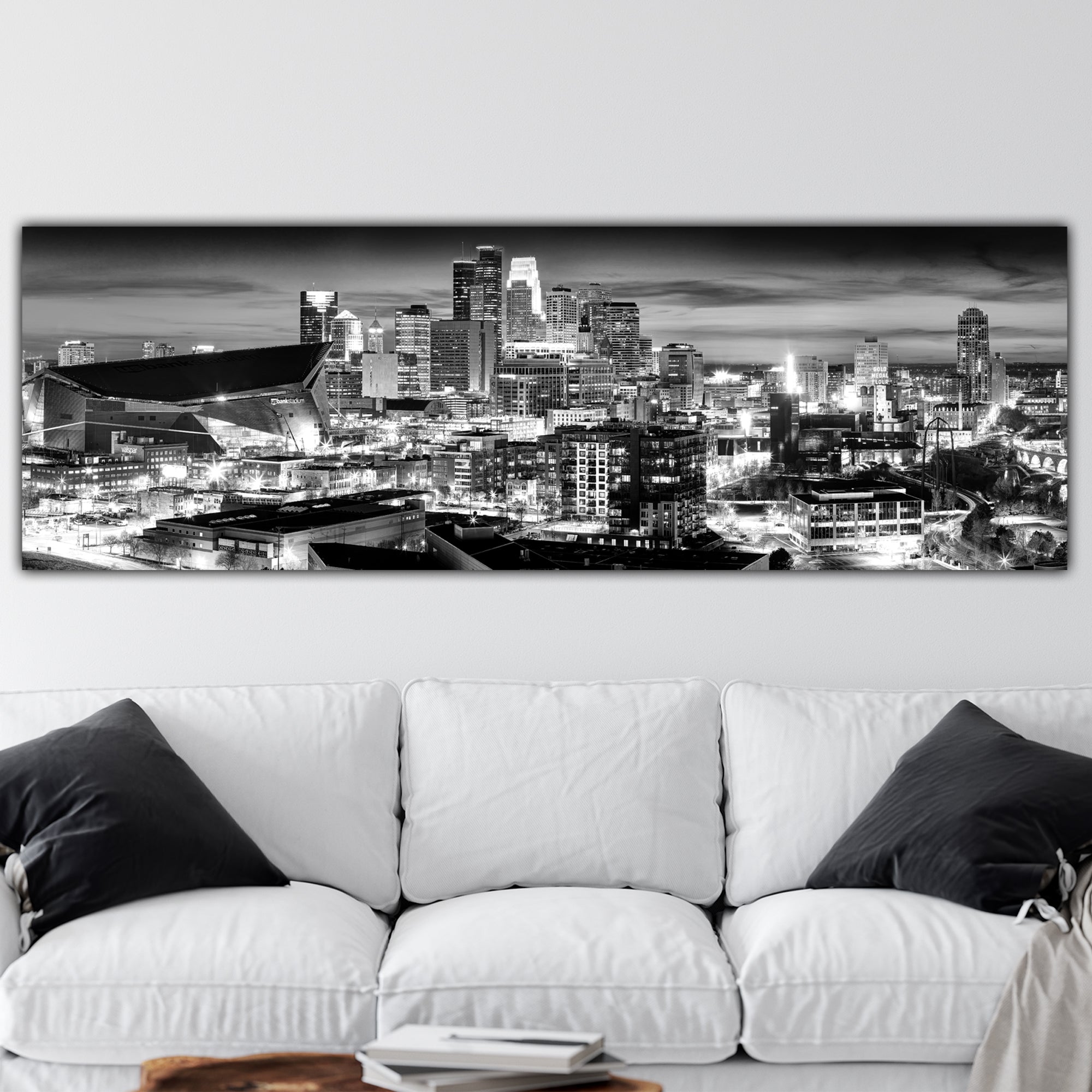 Minneapolis Skyline on Canvas, Large Wall Art, Minneapolis Print, deals Minneapolis art, Minneapolis Photo, Minneapolis Canvas, panoramic