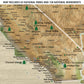 USA National Parks Push Pin Map - 3 Panel